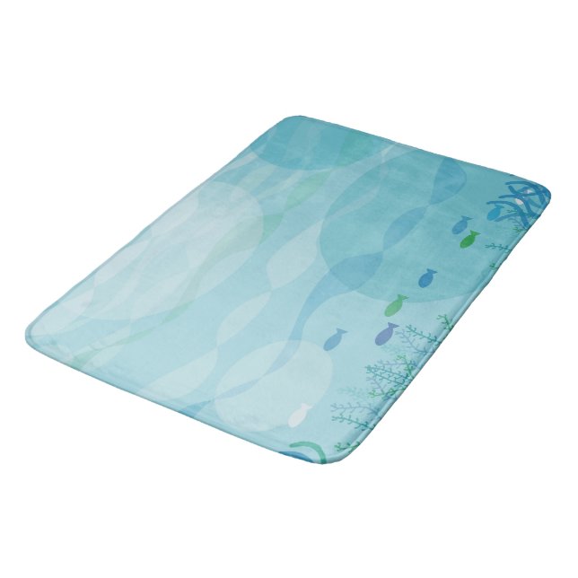 Tapete De Banheiro Sombras Submarinas Bath Mats (Angulado)