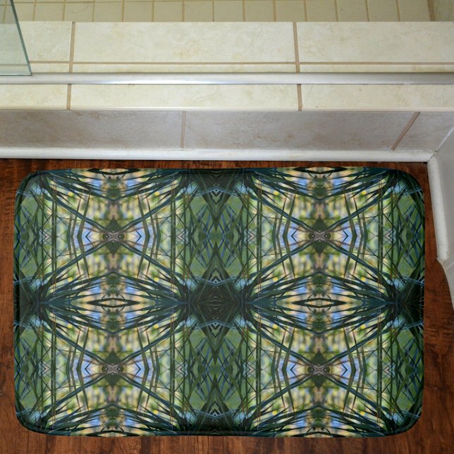 Tapete De Banheiro Sombras tropicais Abstrato Verde (Criador carregado)