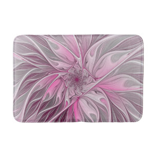 Tapete De Banheiro Sonho cor-de-rosa da flor do Fractal, teste padrã