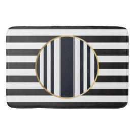 Tapete De Banheiro Sophisticated modern black and white Bath Mat