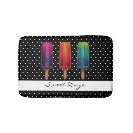 Tapete De Banheiro Sorvetes de picolé de cor aquosa