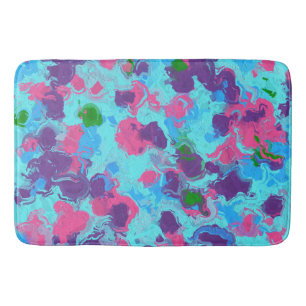 Tapete De Banheiro Splatter de Abstrato de Mermaid