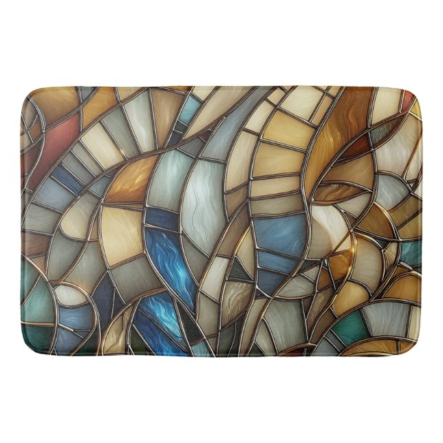 Tapete De Banheiro Stained Glass Waves (Frente)