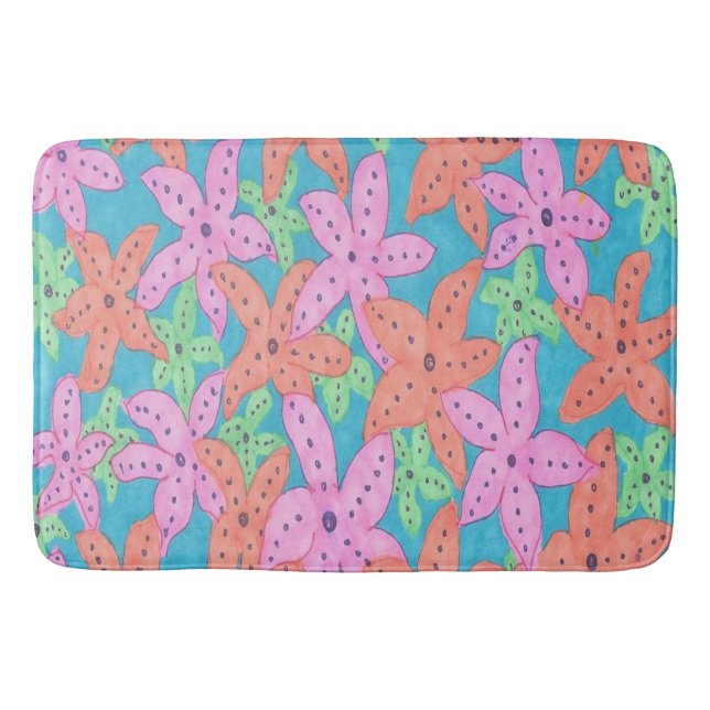 Tapete De Banheiro Starfish Bath Mat Tropical (Frente)