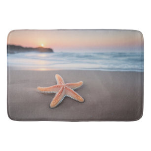 Tapete De Banheiro Starfish Mentindo em uma praia