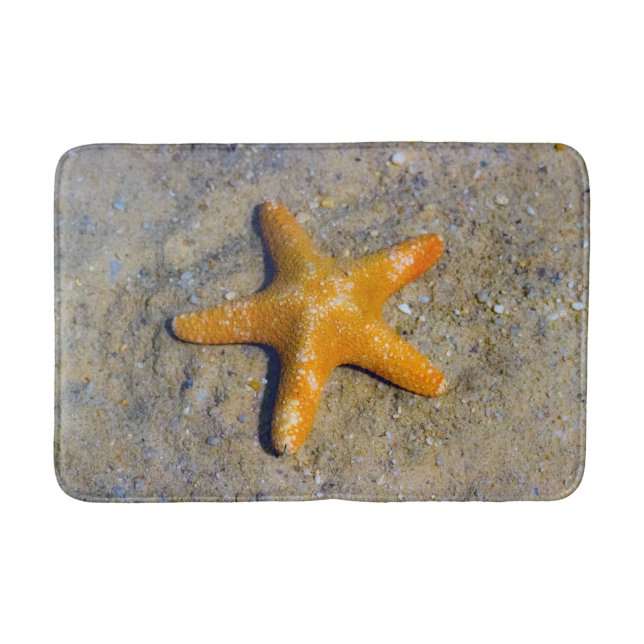 Tapete De Banheiro Starfish na Areia (Frente)