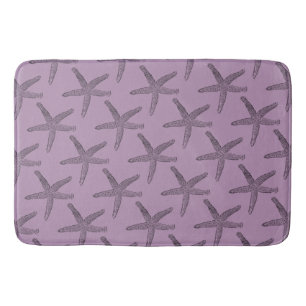 Tapete De Banheiro Starfish Negro Rosy Purple Bath Mats Pequenos