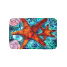 Starfish Seashells Beach Coastal Abstrato