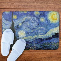 Starry Night Crescent Moon Van Gogh