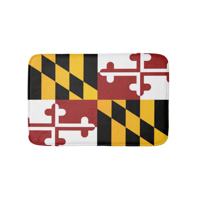 Tapete De Banheiro State Flag of Maryland, EUA (frente)