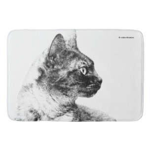 Tapete De Banheiro Stella, o Gato da Cinza