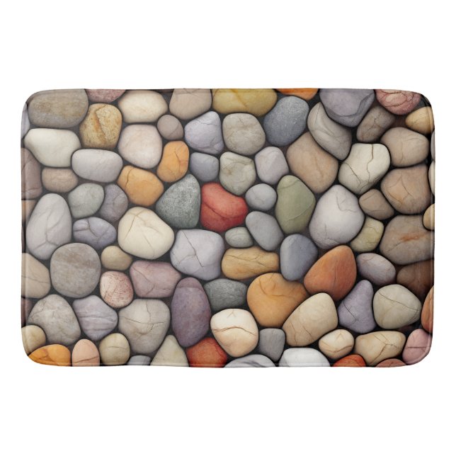 Tapete De Banheiro Stones Bath Mat (Frente)