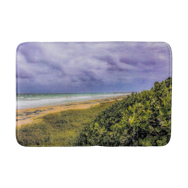 Tapete De Banheiro Stormy Jupiter Beach (Frente)