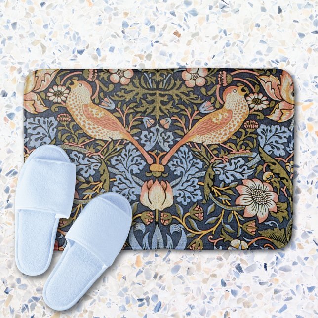 Tapete De Banheiro Strawberry Thief Pattern William Morris (Criador carregado)