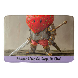 Tapete De Banheiro Strawberry Warrior