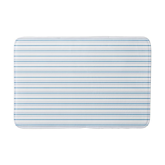 Tapete De Banheiro Striped in Blues (Frente)