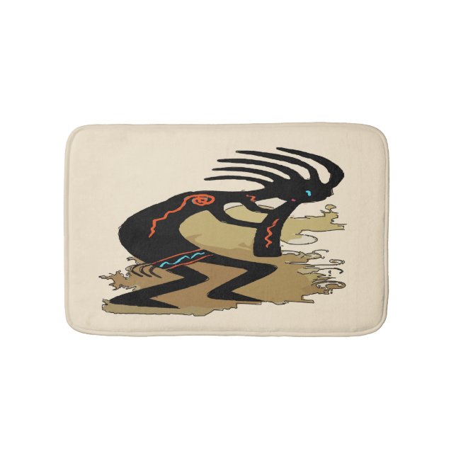 Tapete De Banheiro Sudoeste, Cocopelli, personalize, (frente)