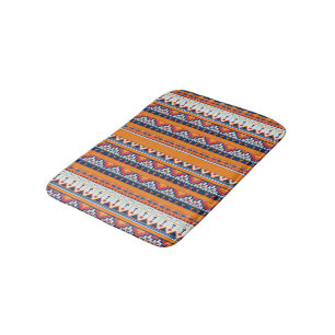 Tapete De Banheiro Sudoeste Padrão Boho Rustic