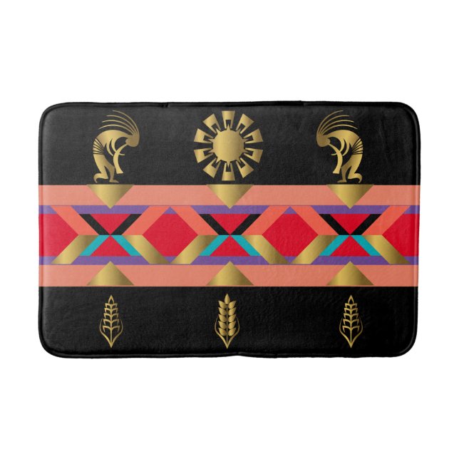 Tapete De Banheiro Sudoeste Sun Kokopellis Bath Mat (Frente)
