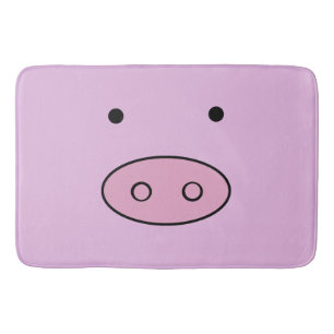 Tapete De Banheiro Suíno Bonito, Pequeno Porco, Porco, Suíno Rosa, Fa
