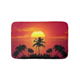 Tapete De Banheiro Sunset tropical