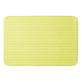 Tapete De Banheiro Sunshine Yellow and White Striped