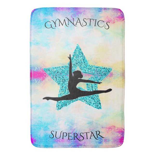 Tapete De Banheiro Super-estrela da ginástica (Frente Vertical)