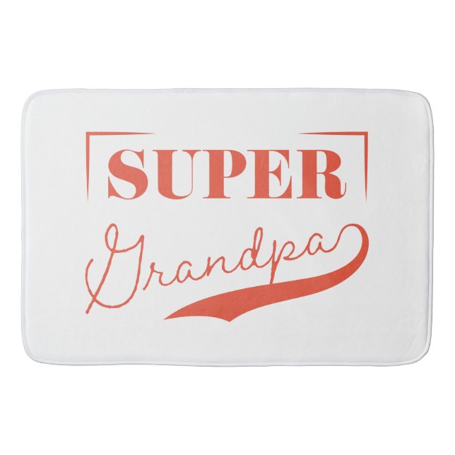 Tapete De Banheiro Super vovô (Frente)
