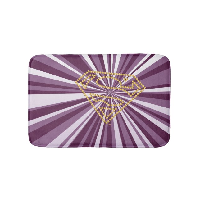 Tapete De Banheiro Supergirl Studed S-Shield (frente)