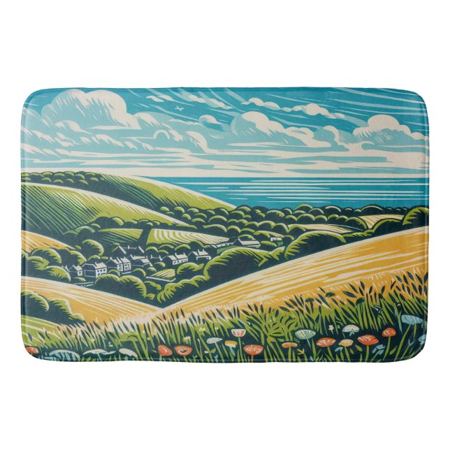 Tapete De Banheiro Sussex Downs (Frente)