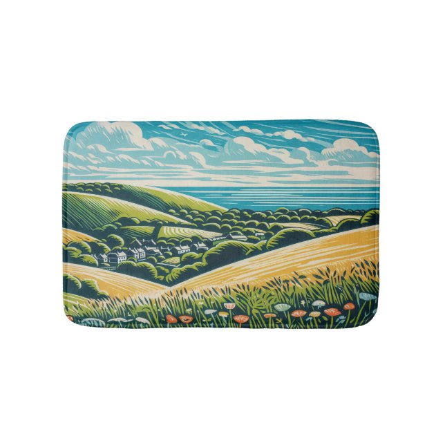 Tapete De Banheiro Sussex Downs (frente)