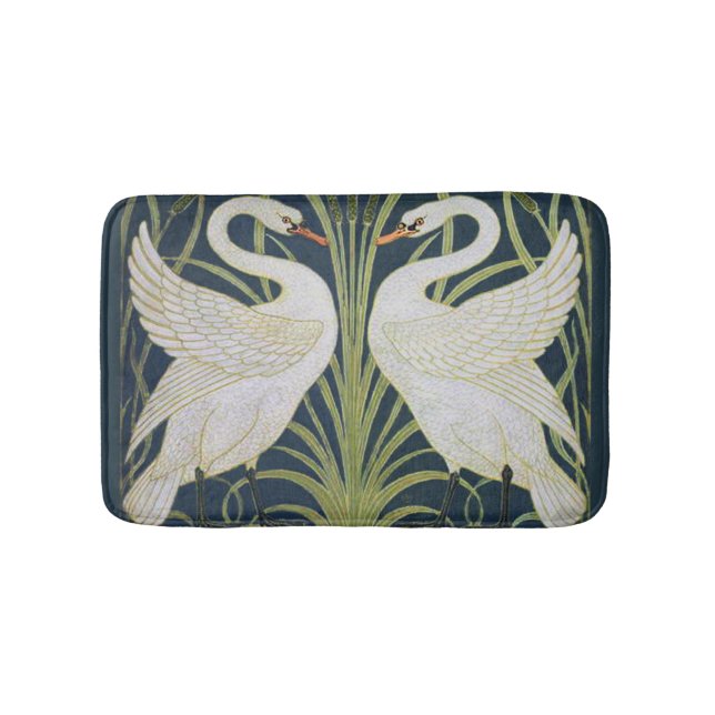 Tapete De Banheiro Swan Art Nouveau Dois Swans (frente)