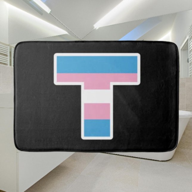 Tapete De Banheiro T Bath Mat Capital Trans Pride (Criador carregado)