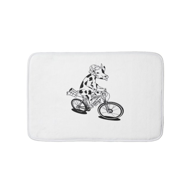 Tapete De Banheiro T-Shirt Clássico de Bicicleta de Vaca (frente)