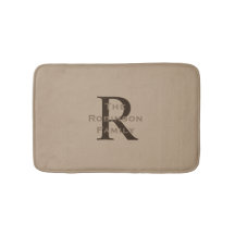 Tan e Brown Name Monogrammed