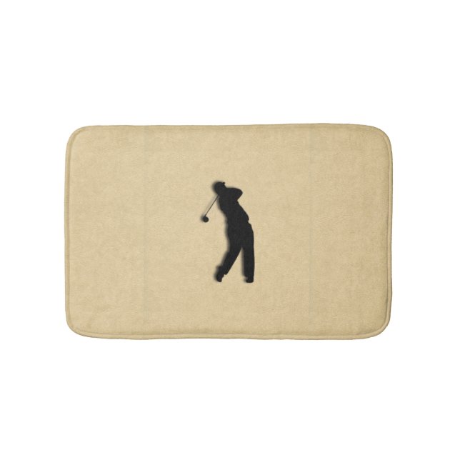 Tapete De Banheiro Tan Leather Look Golf (frente)