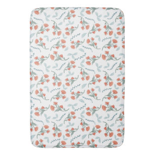Tapete De Banheiro Tangerine Floral