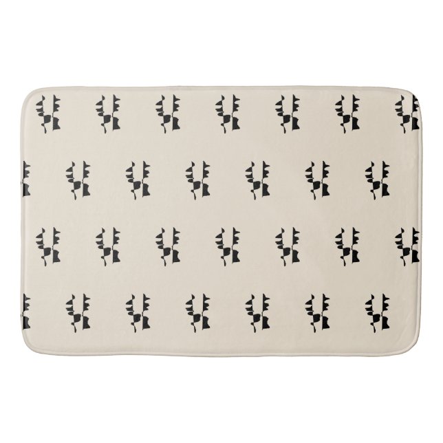 Tapete De Banheiro Tapis de Bain - Abstrait Dual Face (Frente)