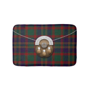 Tapete De Banheiro Tartan e Sporran irlandeses da cortiça do condado