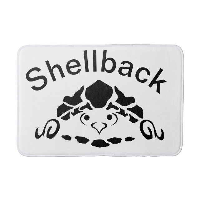 Tapete De Banheiro Tartaruga Assustada Escondendo-se em seu Shell (Frente)