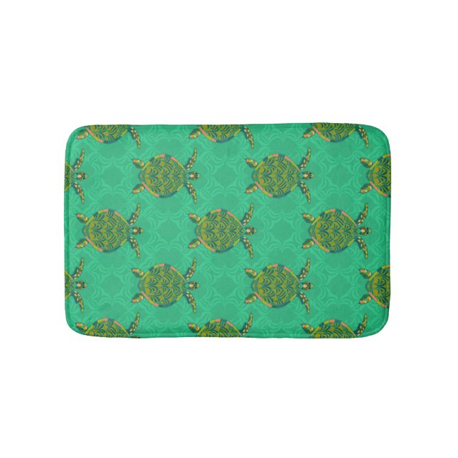Tapete De Banheiro Tartaruga-do-mar Aquamarina Bath Mat (frente)