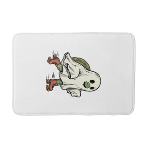 Tapete De Banheiro Tartaruga Fantasma Patins Desenho Vintage Hallowee