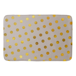 Tapete De Banheiro Taupe Simples Elegante Chic Moderno e Bolinhas Dou