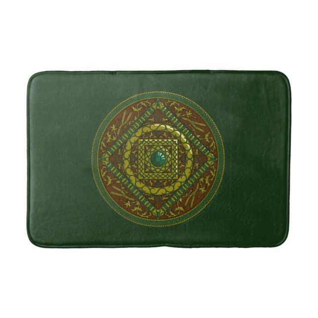 Tapete De Banheiro Taurus Mandala Bath Mat (Frente)