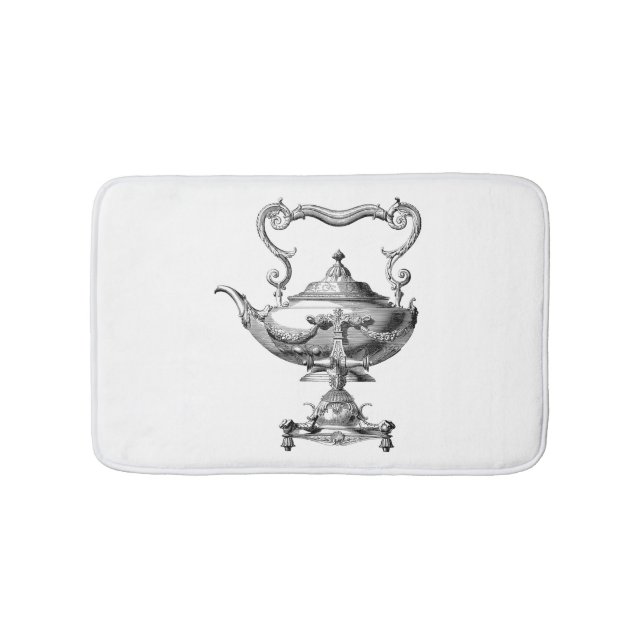 Tapete De Banheiro Tea Kettle Antiquado (frente)