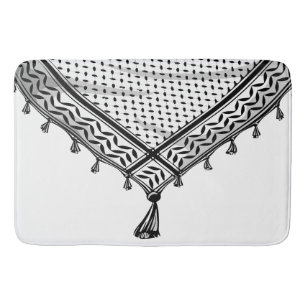 Tapete De Banheiro Tecido Tradicional do Keffiyeh Scarf Palestino