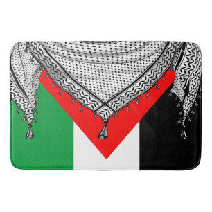 Tapete De Banheiro Tecido Tradicional do Keffiyeh Scarf Palestino