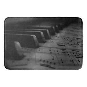 Tapete De Banheiro Teclas de Piano Música