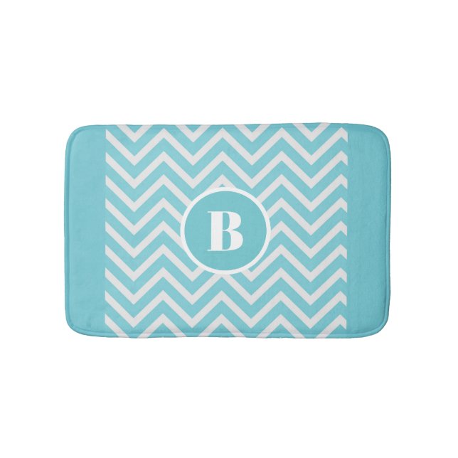 Tapete De Banheiro Tedal Moderno Chevron Monograma, Baby Nursery Mat (frente)