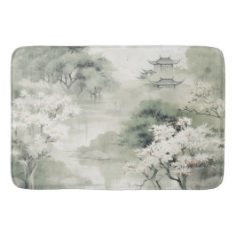 Tapete De Banheiro Tema Japonês Serene Tranquilidade